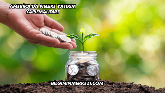 Amerika'da Nelere Yatırım Yapılmalıdır?