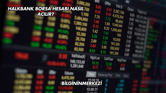 Halkbank Borsa Hesabı Nasıl Açılır?