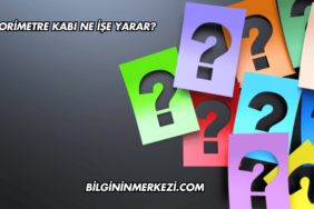 Kalorimetre Kabı Ne İşe Yarar?