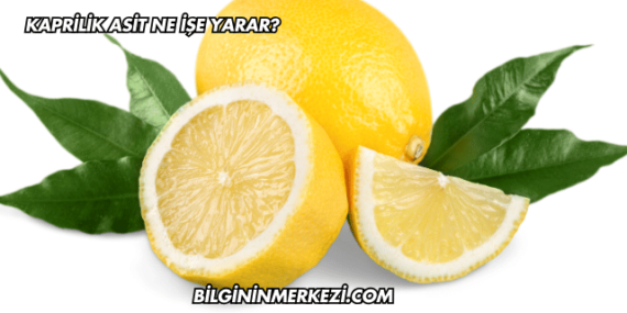 Kaprilik Asit Ne İşe Yarar?