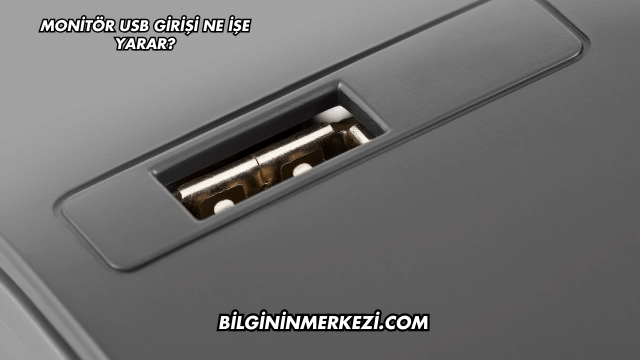 Monitör USB Girişi Ne İşe Yarar?
