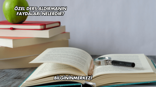 Özel Ders Aldırmanın Faydaları Nelerdir?