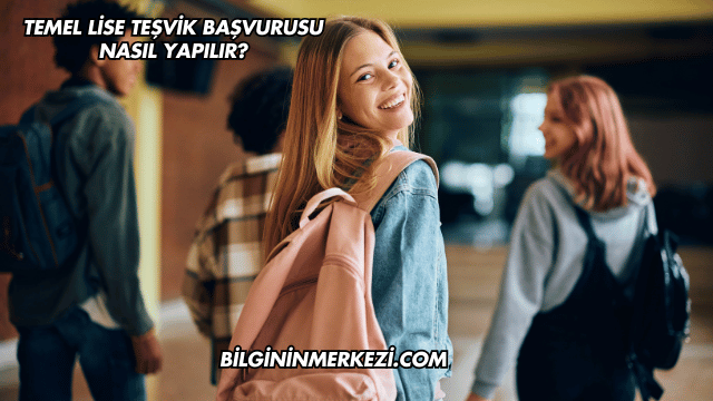 Temel Lise Teşvik Başvurusu Nasıl Yapılır?