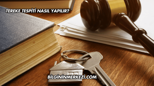 Tereke Tespiti Nasıl Yapılır?