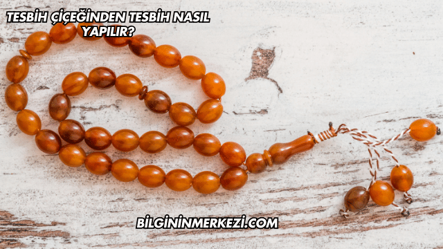 Tesbih Çiçeğinden Tesbih Nasıl Yapılır?