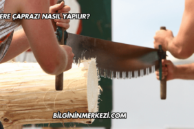 Testere Çaprazı Nasıl Yapılır?