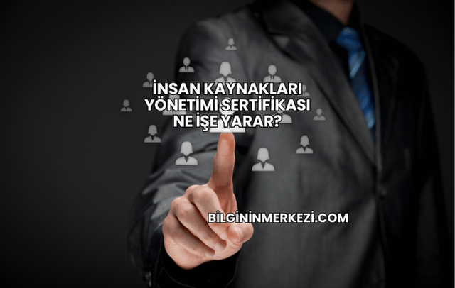 İnsan Kaynakları Yönetimi Sertifikası Ne İşe Yarar?