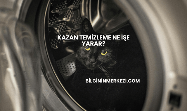 Kazan Temizleme Ne İşe Yarar?
