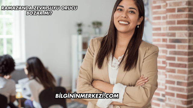 Ramazanda Zevk Suyu Orucu Bozar mı?