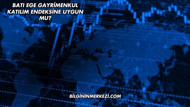 Batı Ege Gayrimenkul Katılım Endeksine Uygun mu?