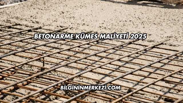 Betonarme Kümes Maliyeti 2025