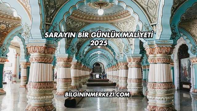 Sarayın Bir Günlük Maliyeti 2025