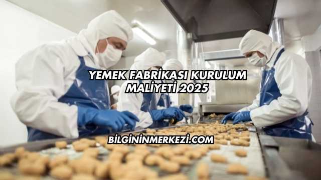 Yemek Fabrikası Kurulum Maliyeti 2025