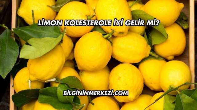 Limon Kolesterole İyi Gelir mi?