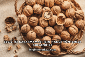 Ceviz İçi Kararmaması İçin Hangi Yöntemler Kullanılır?