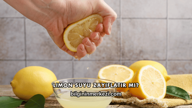 Limon Suyu Zayıflatır mı?
