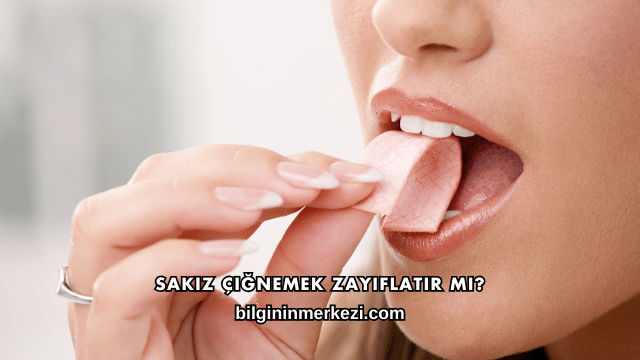 Sakız Çiğnemek Zayıflatır mı?